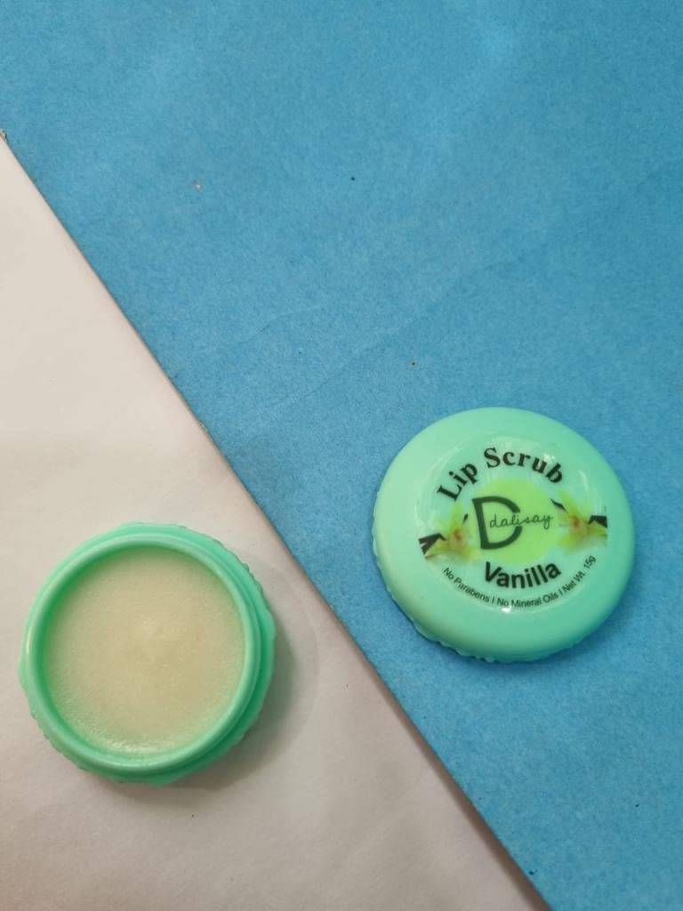 Dalisay Vanilla Lip Scrub - Exfoliating & Moisturizing Treatment for Soft, Nourished Lips | Perfect for Dry Lips, Pre-Makeup Prep & Nighttime Lip Care Routine