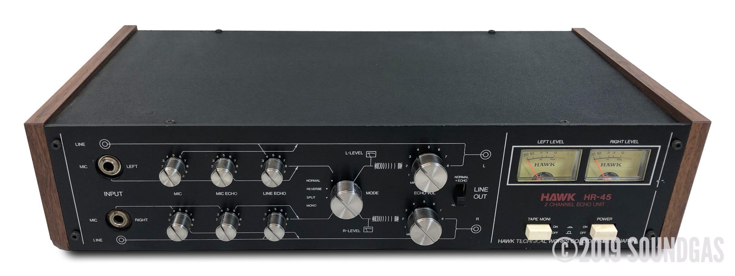 Hawk HR 45 Professional Stereo Spring Reverb Guitar Effects Pedal - Perfect for Live Performances & Studio Recording