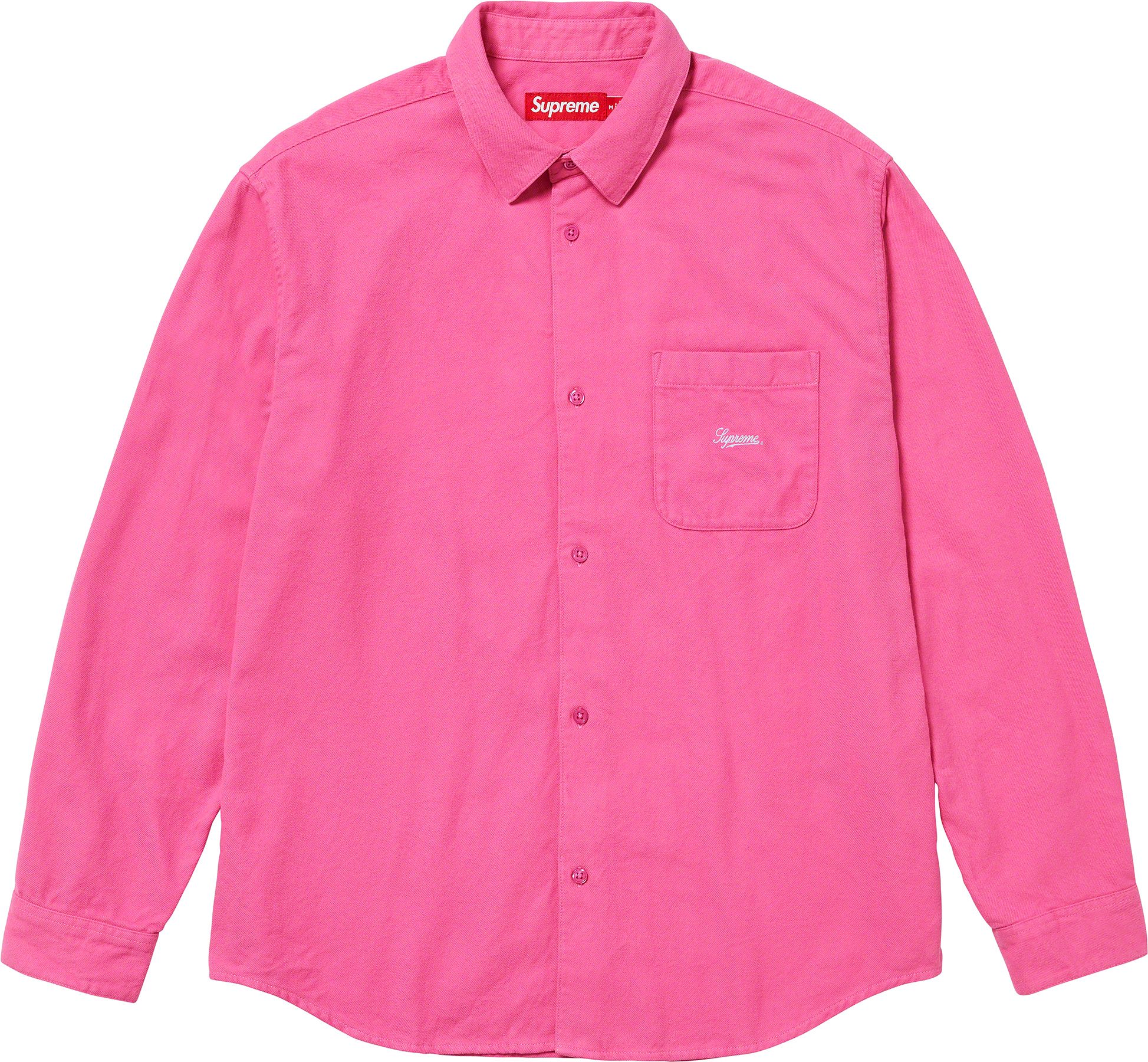Supreme Flannel Shirt for Men & Women - Soft Plaid Long Sleeve Button Down Shirt in Fuchsia Pink - Perfect for Casual Wear, Outdoor Adventures & Street Style Fashion