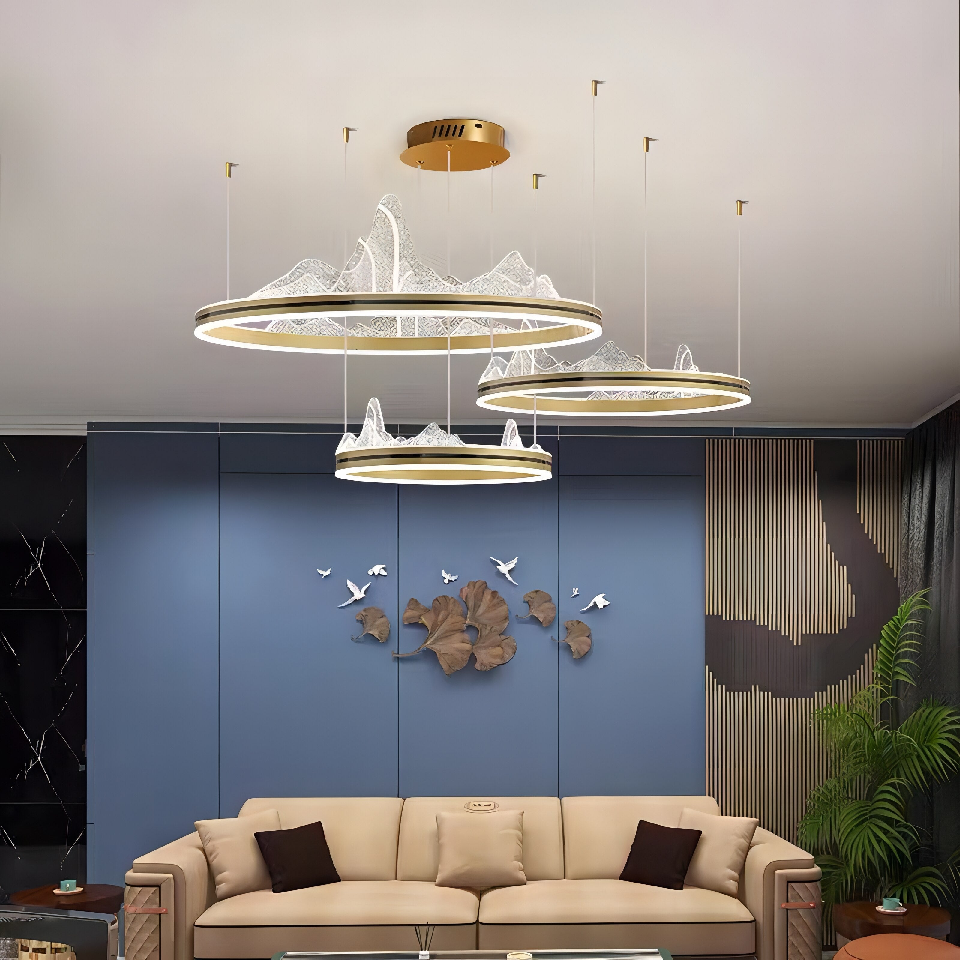 Elegant Acrylic Flower Chandelier - Modern Crystal Ceiling Light Fixture for Dining Room, Bedroom & Living Room Decor | Energy-Efficient LED Lighting Solution for Home & Wedding Venues