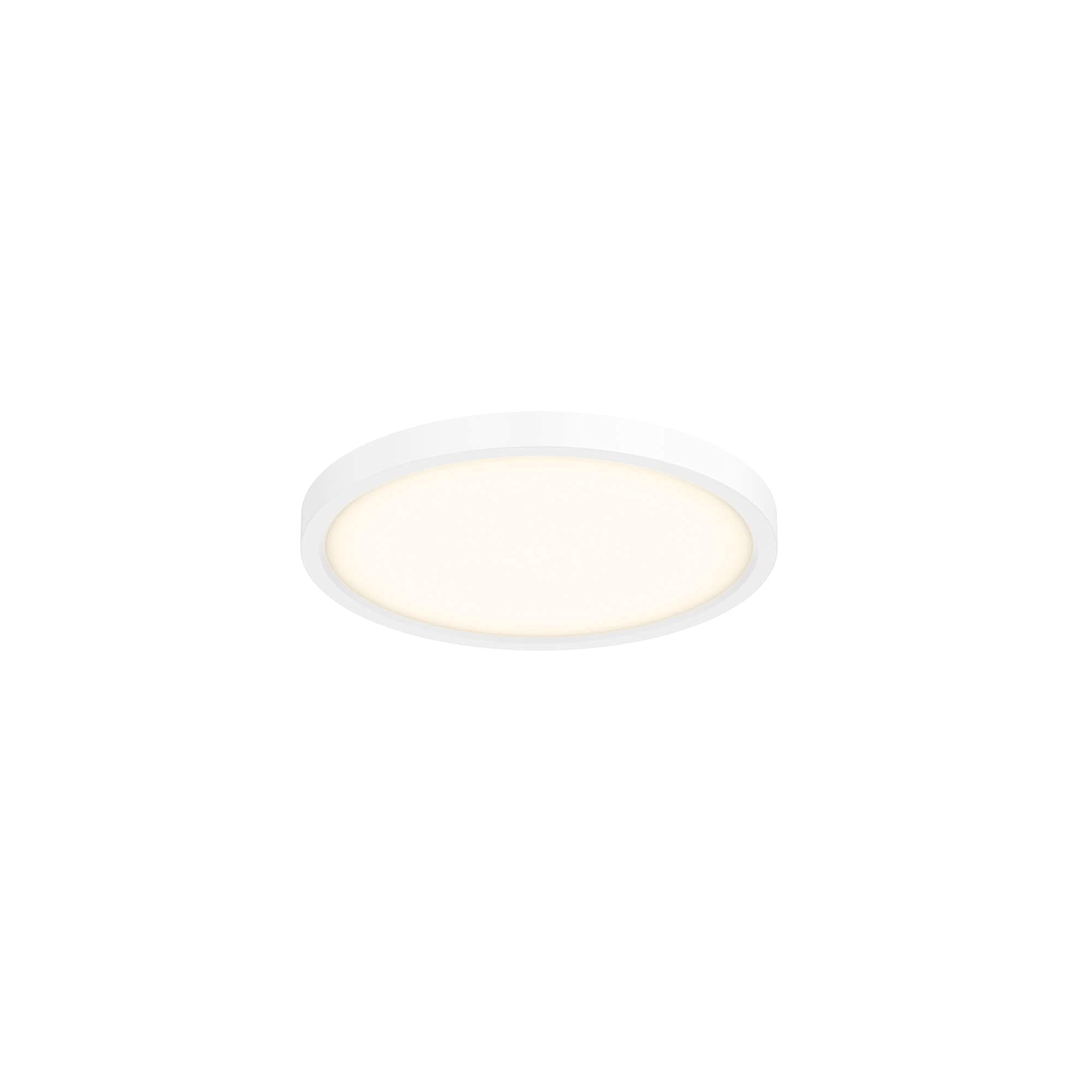 Ultra Slim 7 Inch Round LED Ceiling Flush Mount Light Fixture - Modern Energy Efficient Lighting for Bedroom, Kitchen, Hallway & Office