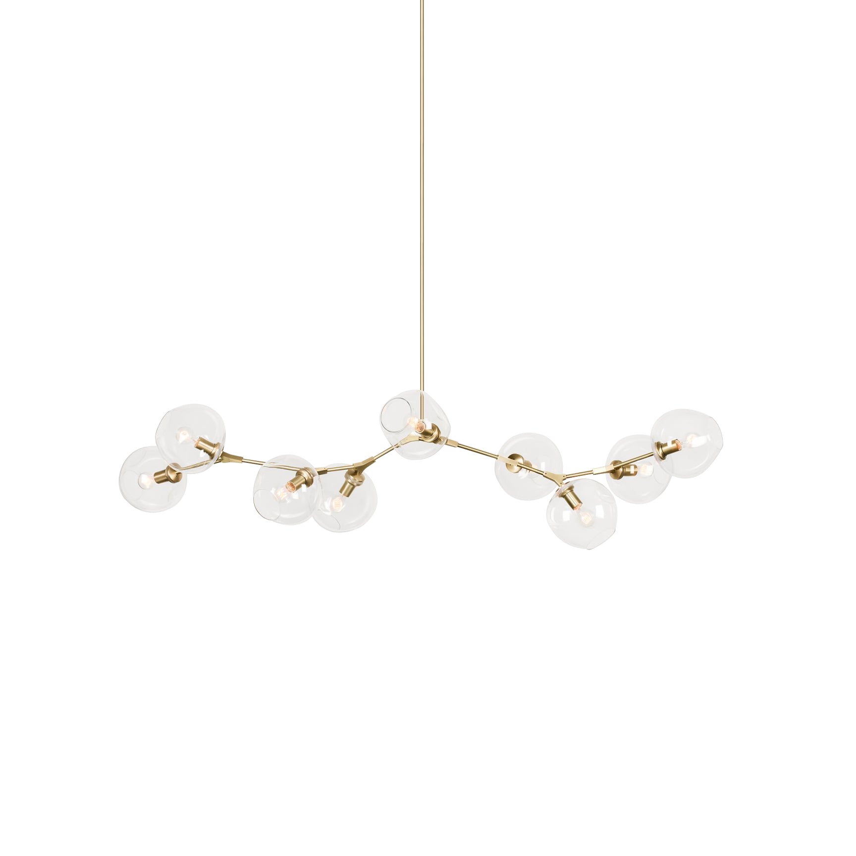 Modern Bifurcation Bubble Chandeliers - Elegant Crystal Glass Ceiling Light Fixture for Dining Room, Living Room & Bedroom Decor