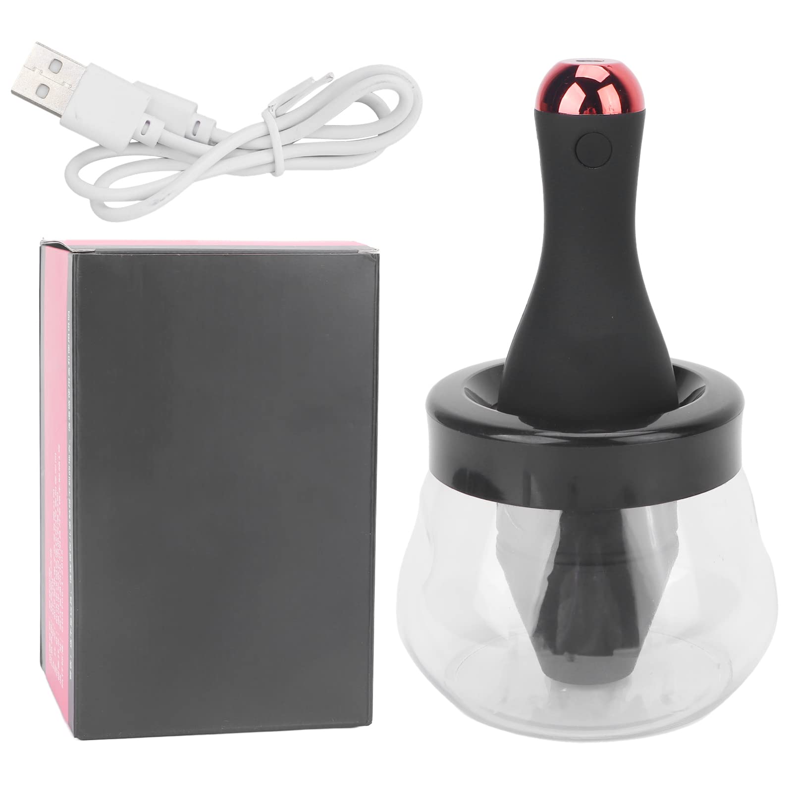 Electric Makeup Brush Cleaner and Dryer Machine - 2 Speed USB Rechargeable Automatic Brush Cleaning Spinner for Cosmetics | Fast Wash & Dry in Seconds | Perfect for Home Salon & Professional Makeup Artists