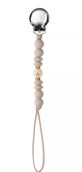 Adora Star Pacifier Clip - Secure & Stylish Baby Pacifier Holder for Boys & Girls - Perfect for Strollers, Car Seats & Diaper Bags