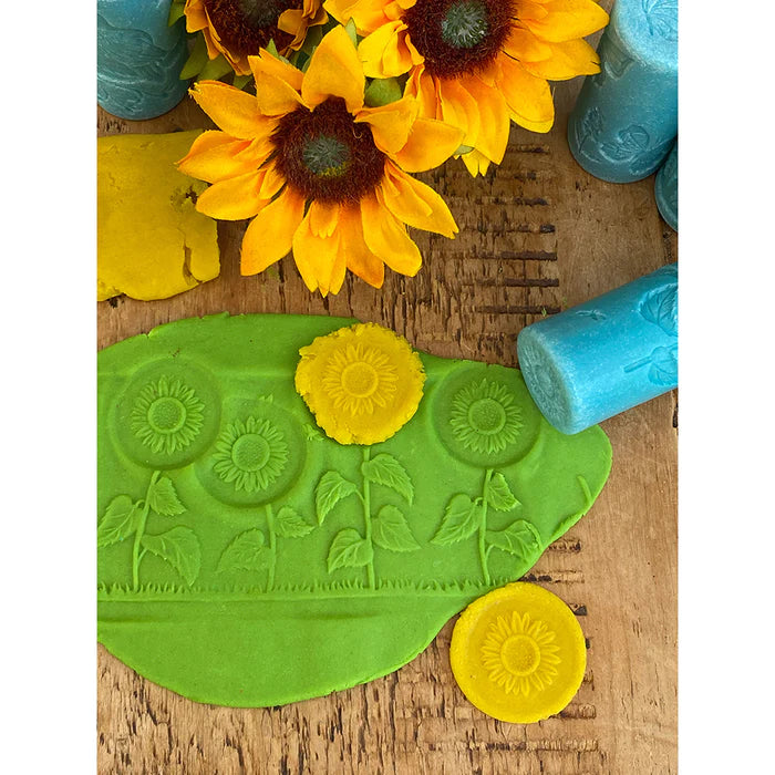 Yellow Door® Let's Roll Seasons Dough Roller Set - 4 Seasonal Textured Rolling Pins for Kids Sensory Play, Early Learning & Fine Motor Skills Development - Perfect for Playdough, Clay & Baking Activities