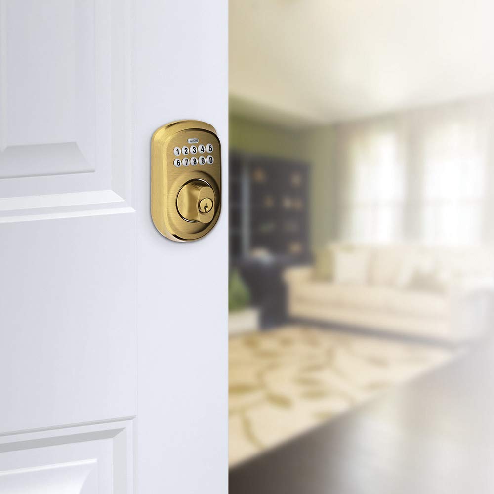 Smart Keypad Deadbolt Lock - Electronic Keyless Entry Door Lock for Home Security - Ideal for Front Doors, Back Doors & Apartments