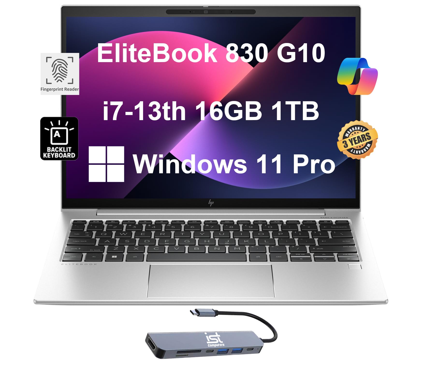 HP EliteBook 830 G10 Business Laptop - 13.3