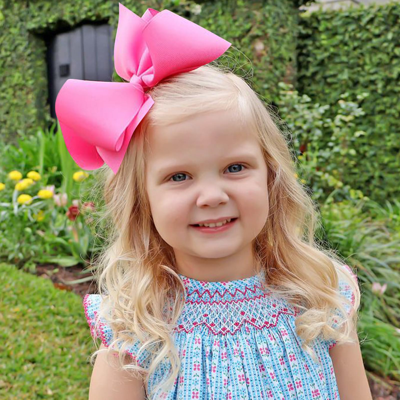 Oaoleer 20PCS 8 Inch Hair Bows for Girls - Grosgrain Ribbon Toddler Hair Clips with Alligator Clips for Baby Girls, Kids & Teens - Perfect for School, Parties & Special Occasions