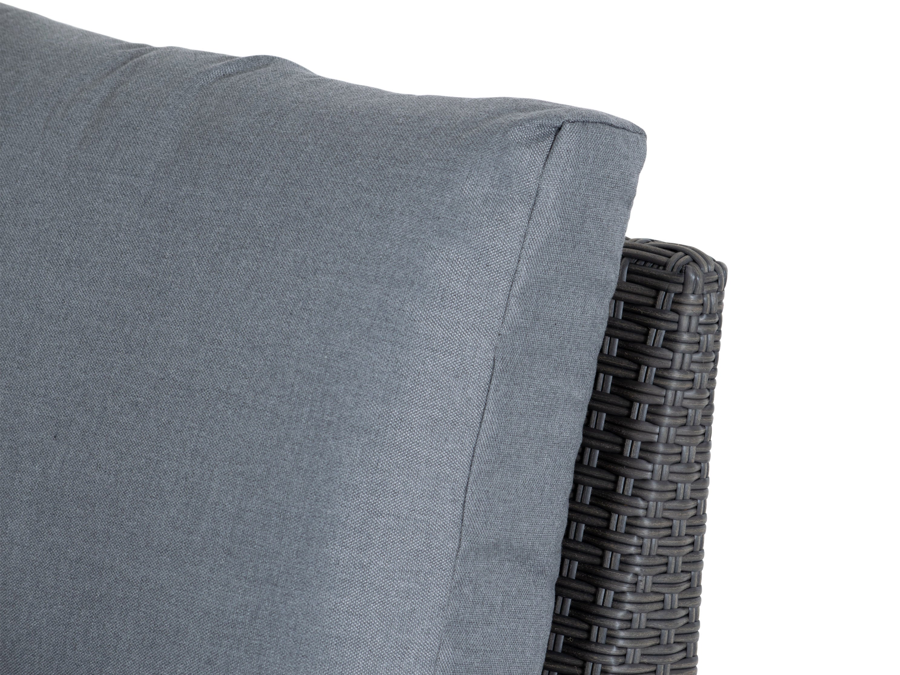 Premium Grey Outdoor Sectional Corner Chair - Waterproof & UV Resistant Patio Furniture for Backyard, Garden, Poolside - Comfortable Modular Sofa Set for Relaxing and Entertaining Outdoors