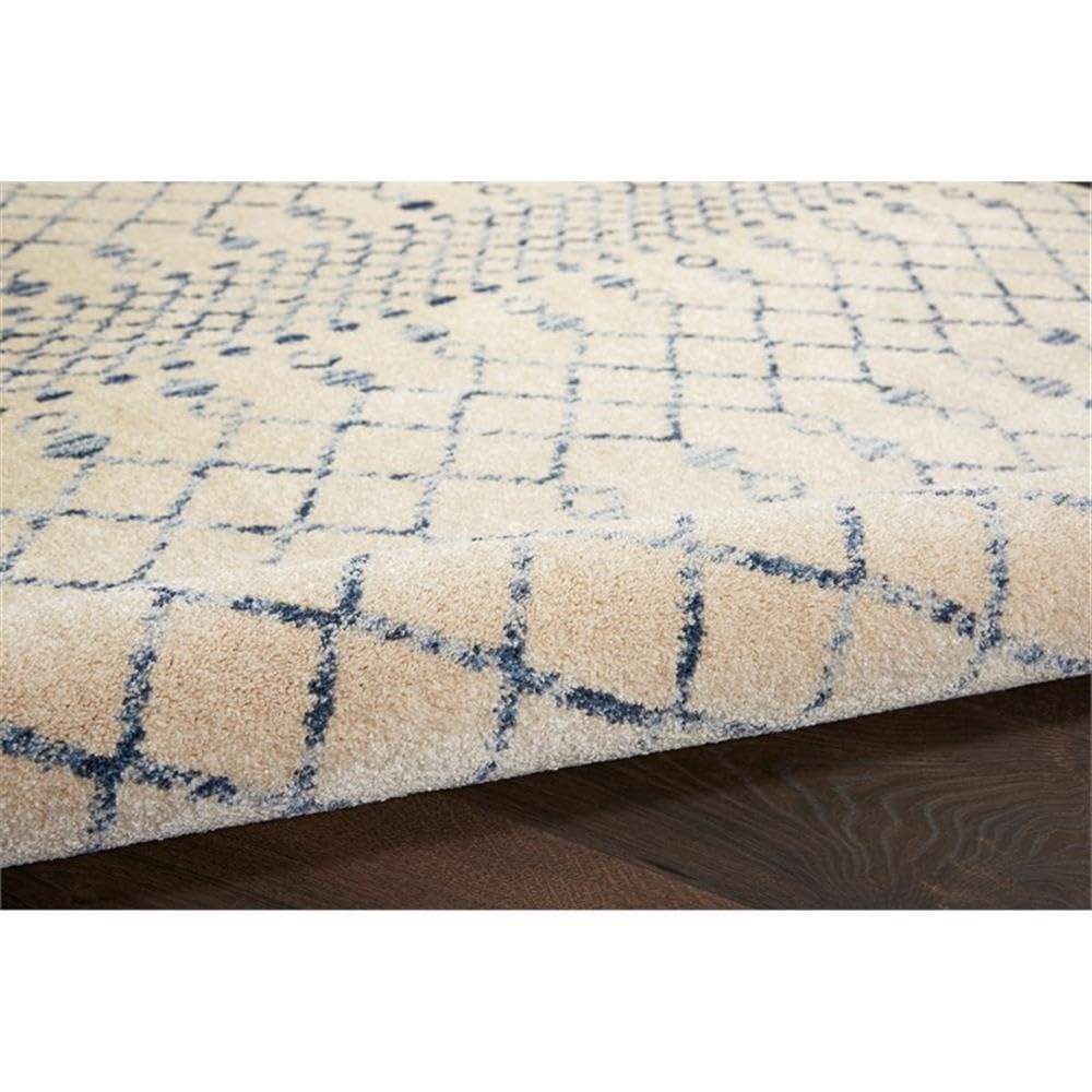 Nourison Royal Moroccan Farmhouse Beige Blue 2'3