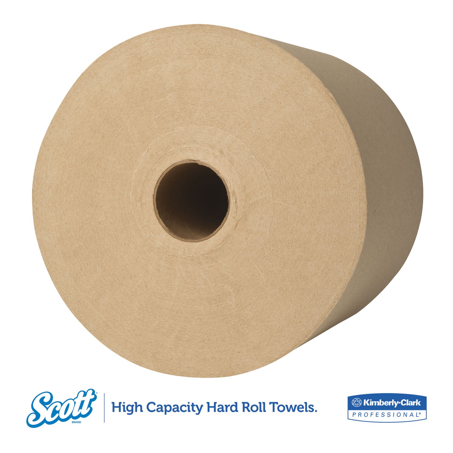 Scott 04142 Hard Roll Towels - 1.5-Inch Core, 8 x 800ft, Natural, 12 Rolls/Carton - Bulk Commercial Paper Towels for Restaurants, Offices & Industrial Use