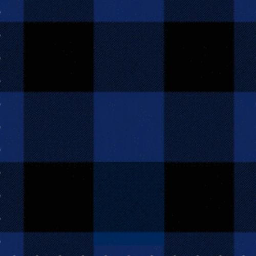 Border Shepherd's Check Black and Blue Tartan Plaid Scarf - Classic Scottish Wool Wrap for Men & Women - Perfect for Winter Fashion, Outdoor Adventures, and Holiday Gifts