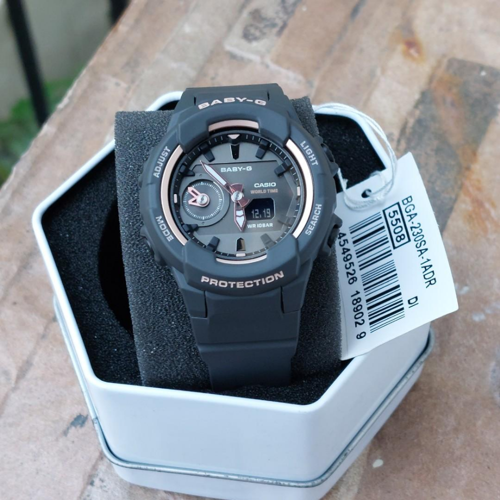 CASIO BABY-G BGA-230SA-1ADR Women's Digital Sports Watch with Shock Resistance & LED Light - Perfect for Running, Swimming, and Outdoor Activities