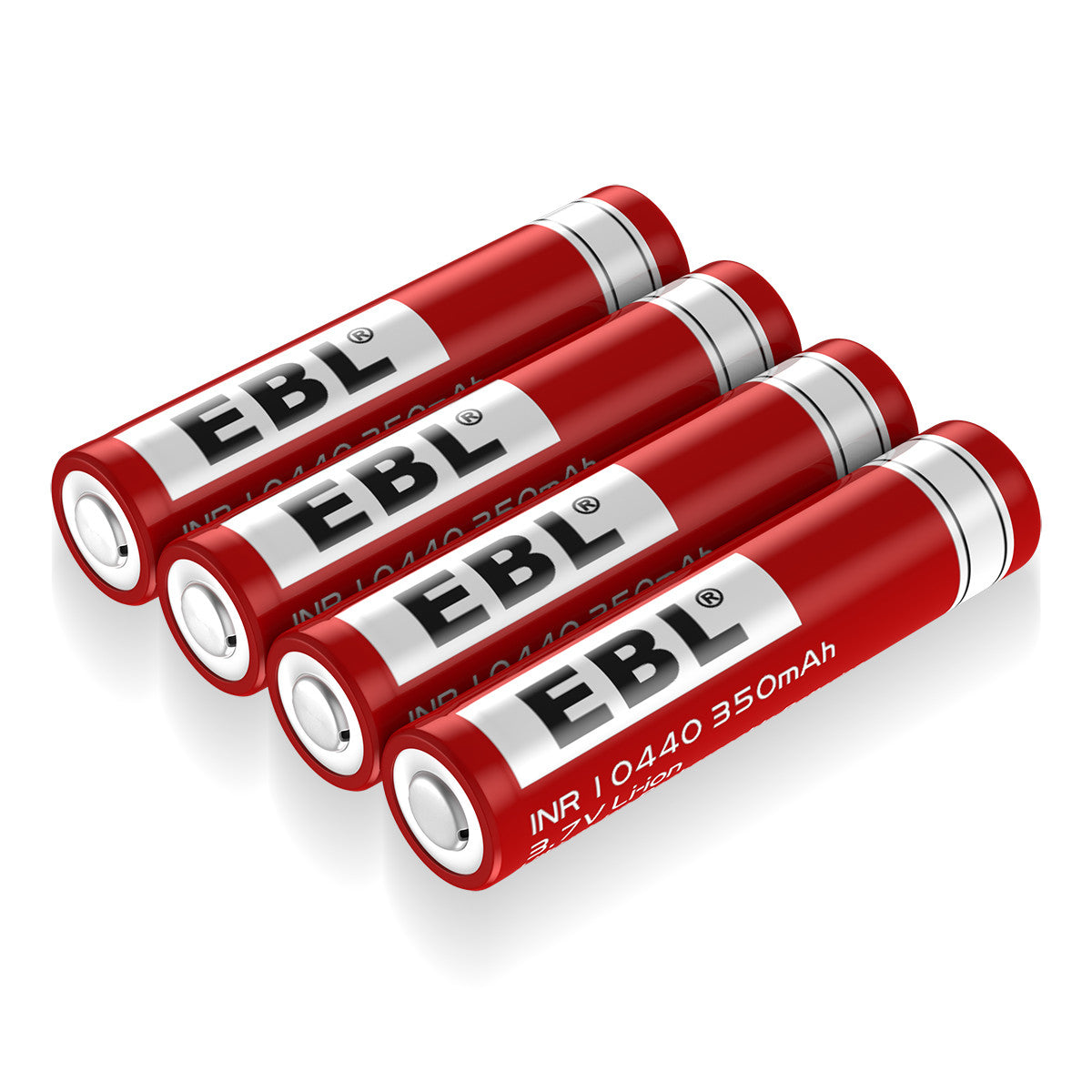 EBL 10440 3.7V 350mAh Lithium Ion Rechargeable Batteries - Long Lasting Power for Flashlights, Toys, and Electronic Devices