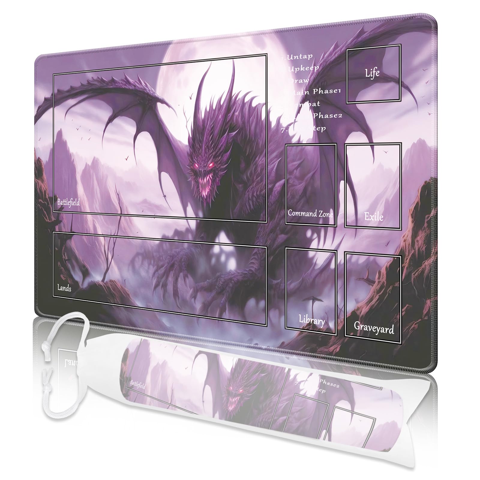MTG Playmat with Zones - 24
