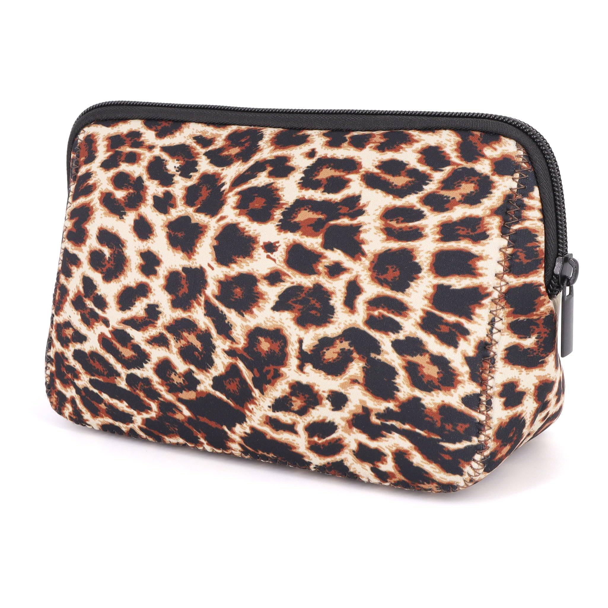 Waterproof Neoprene Cosmetic Bag with Zipper - Travel Toiletry & Makeup Organizer Pouch for Women & Girls - Perfect for Gym, Vacation, and Daily Essentials Storage