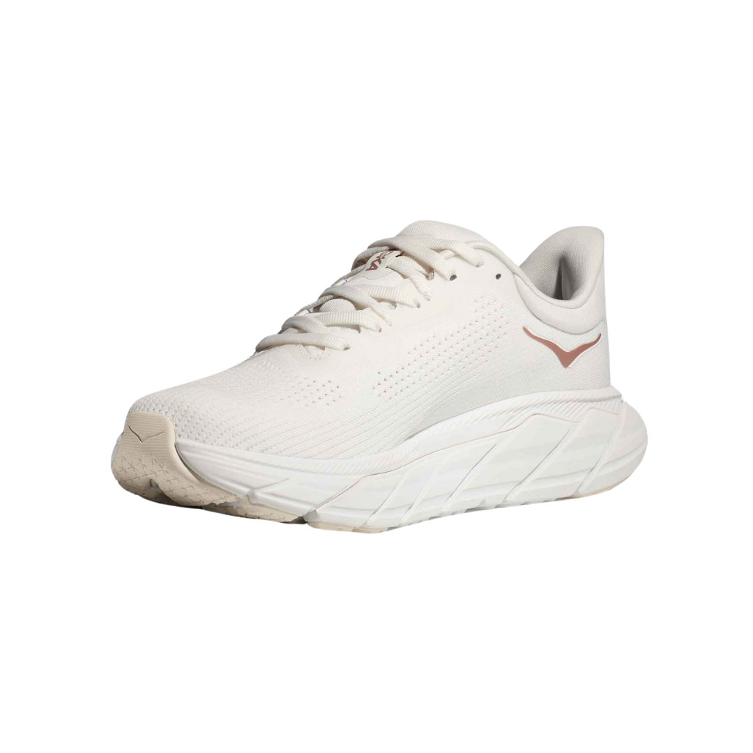 Arahi 7 Running Shoes for Women - Blanc De Blanc/Rose Gold - Lightweight Cushioned Sneakers for Jogging, Gym & Daily Wear