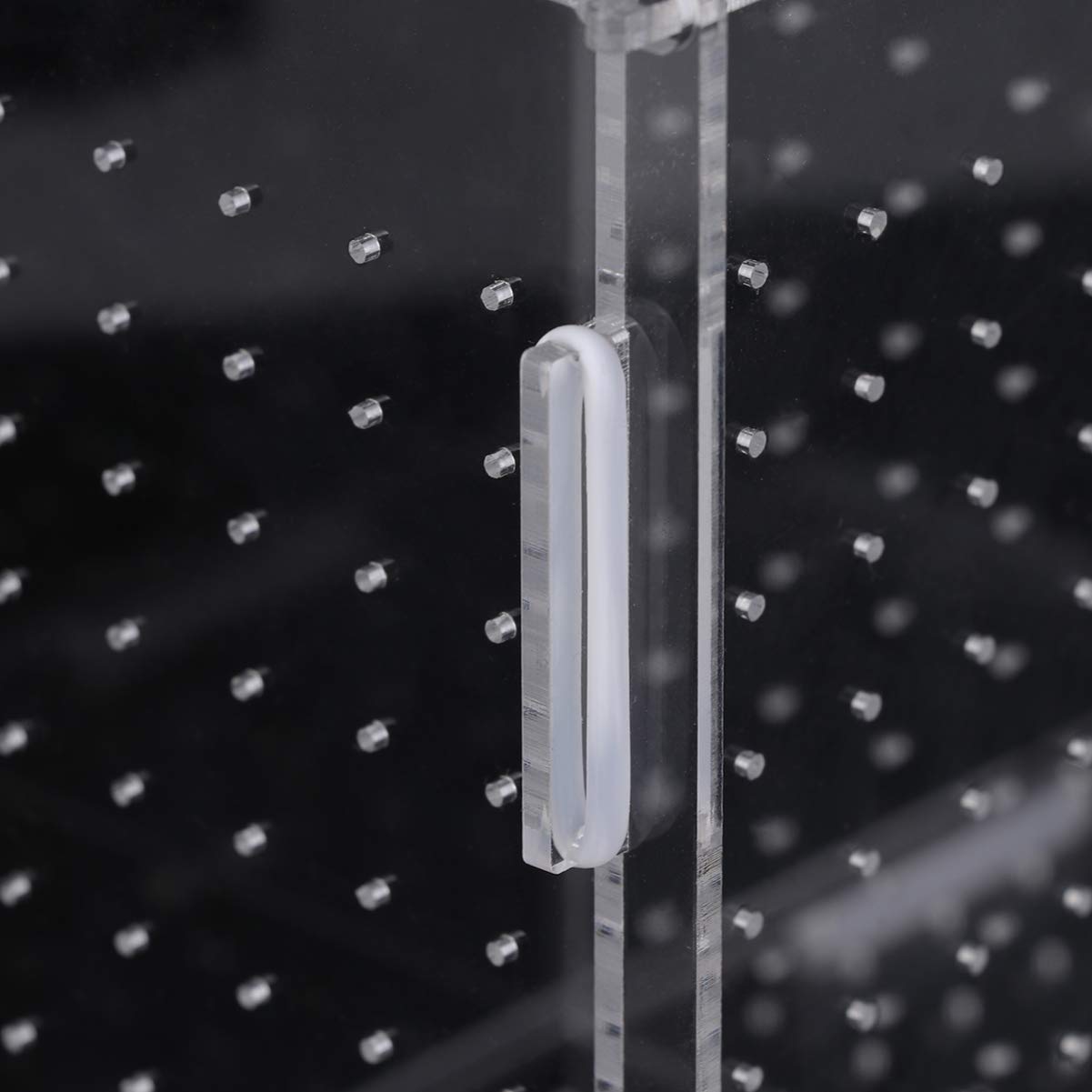 POPETPOP Transparent Acrylic Fish Tank Breeding Box - Aquarium Incubator & Hatching Box with Hook Pattern | Perfect for Safe Fish Breeding, Fry Protection & Tank Organization