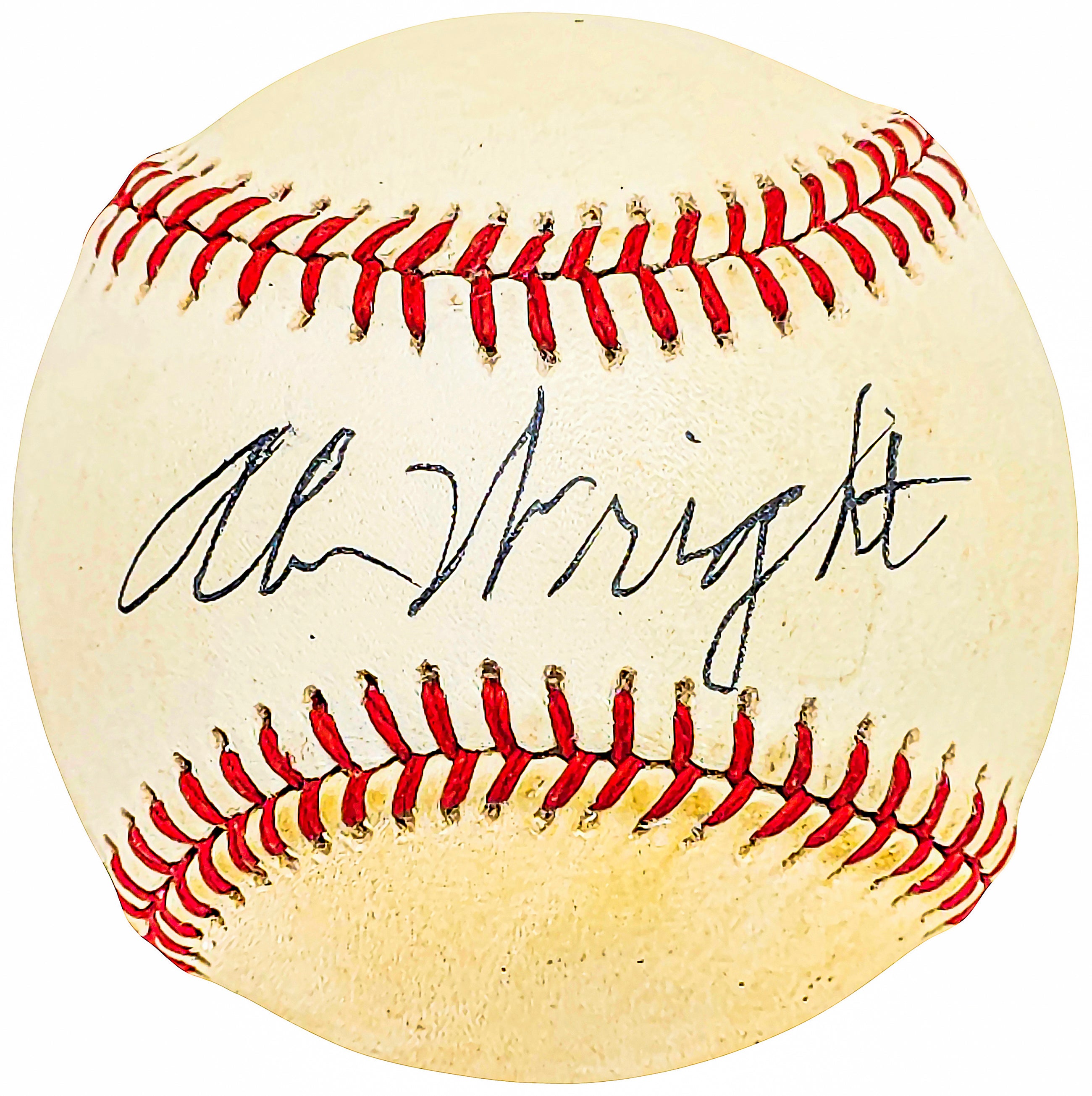 A.B. Wright Autographed Official National League Baseball - Boston Braves Vintage Signed MLB Collectible with Beckett BAS QR Certification #BH039016 - Perfect for Sports Memorabilia Display & Baseball Fan Gifts