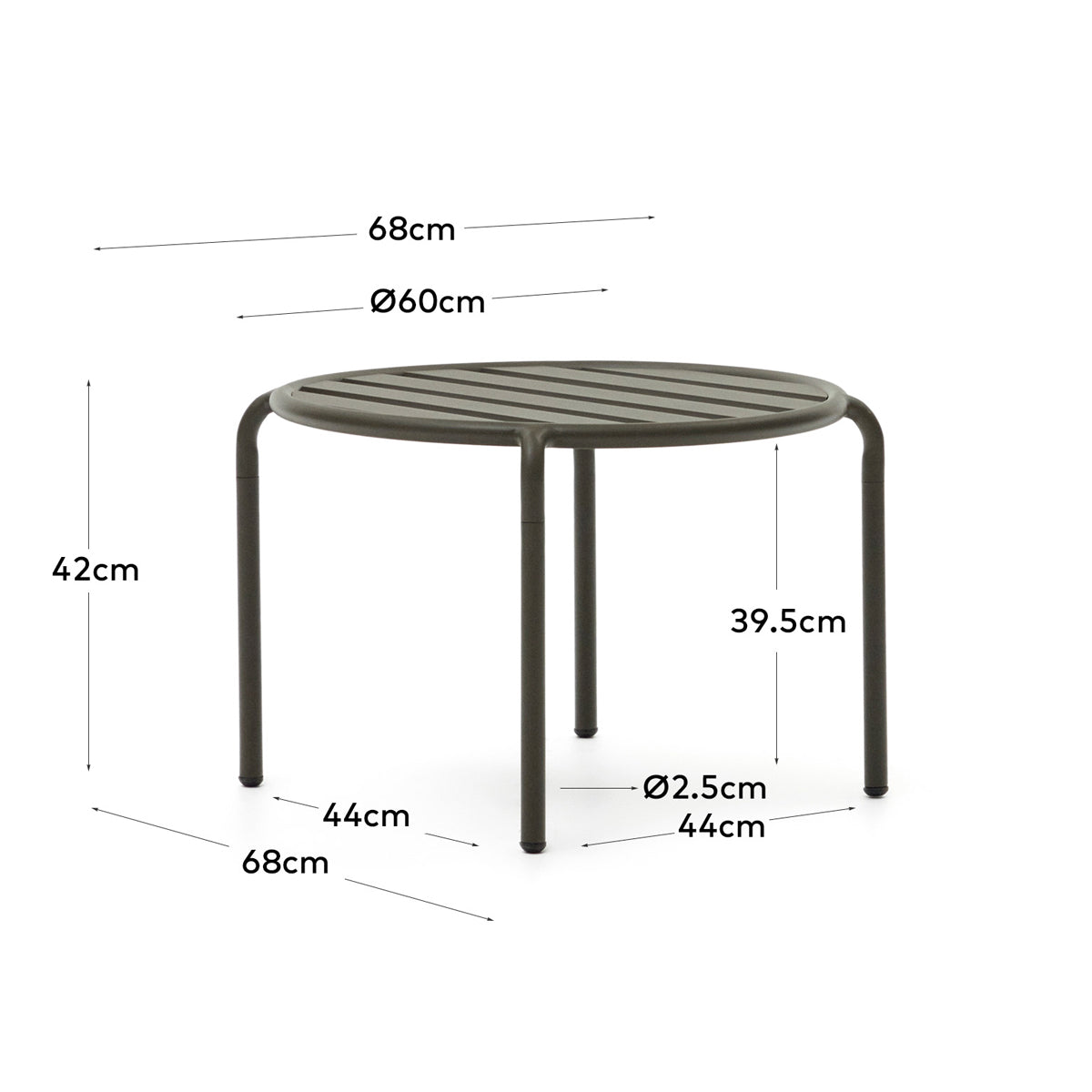 Joncols Outdoor Side Table - Portable Folding Side Table for Patio, Garden, Camping & Picnic - Lightweight & Durable Outdoor Furniture for Drinks, Snacks & Decor