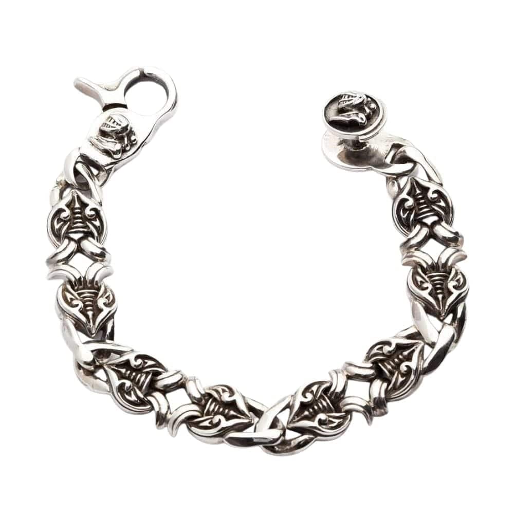 Knight Rider Sterling Silver Men's Bracelet - Premium 925 Silver Jewelry for Men - Perfect Gift for Dad, Boyfriend, or Husband - Ideal for Casual Wear, Date Nights, and Special Occasions