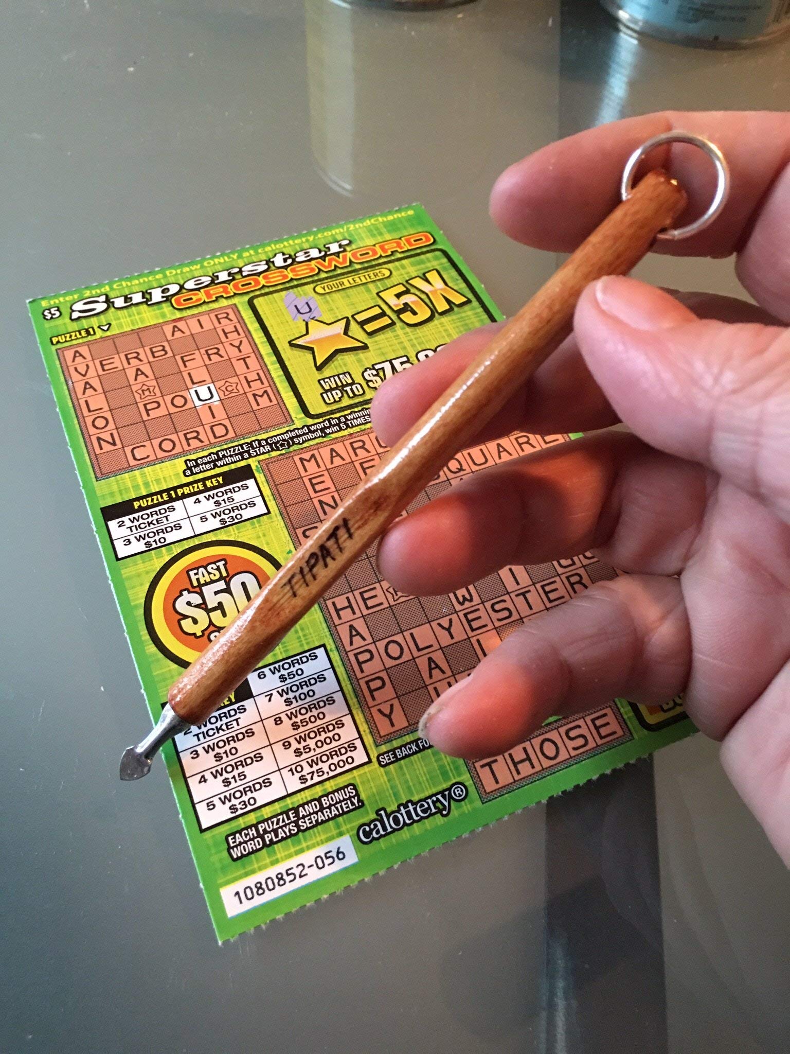 Premium Lottery Scratch Card Tool - Ergonomic Design for Easy & Fast Scratcher - Perfect for Lottery Tickets, Gift Cards & Instant Wins - Great for Parties, Gifts & Casino Nights