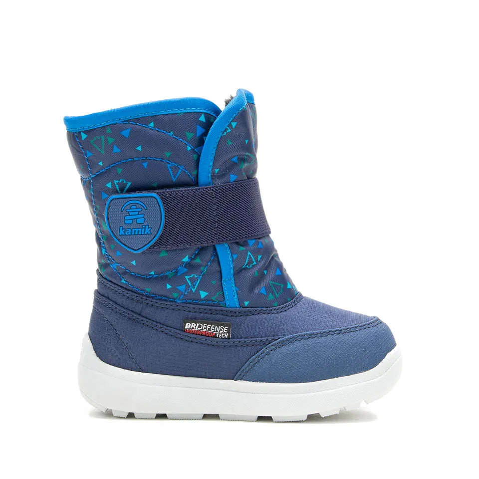 Kamik Navy Snowbee P Toddler Boot - Waterproof Winter Snow Boots for Kids, Non-Slip & Warm - Perfect for Outdoor Play, Snowy Days & Winter Adventures