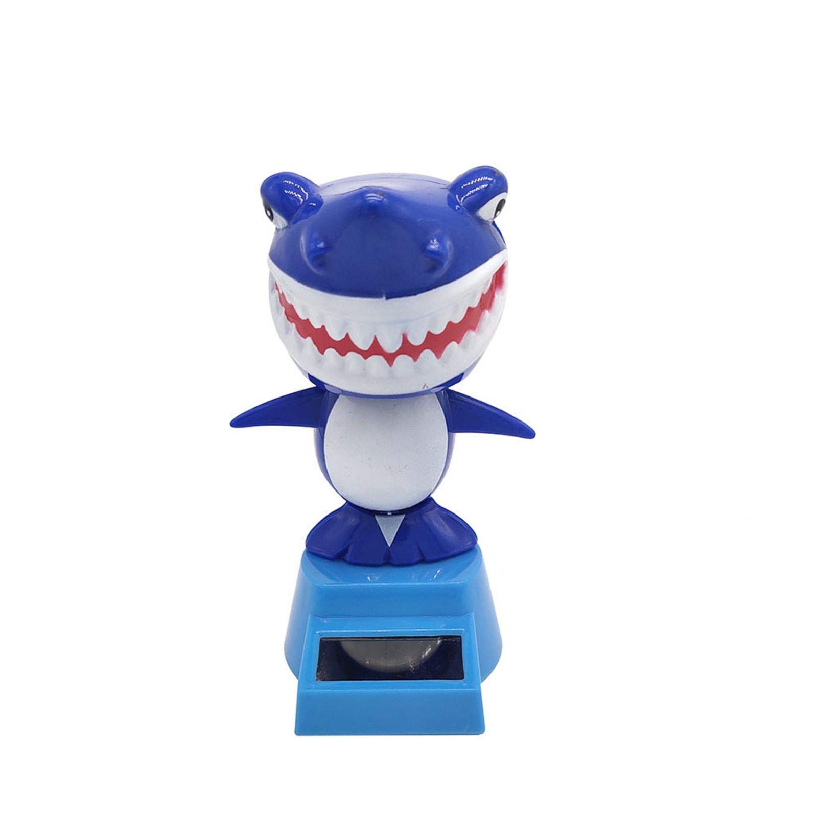 Solar Powered Shark Wobble Figure - Cute Desktop Decoration Toy for Kids, Eco-Friendly Solar Motion Ornament, Fun Cartoon Puppet Gift for Birthday & Party Favors | Perfect for Office Desk, Kids Room & Home Decor
