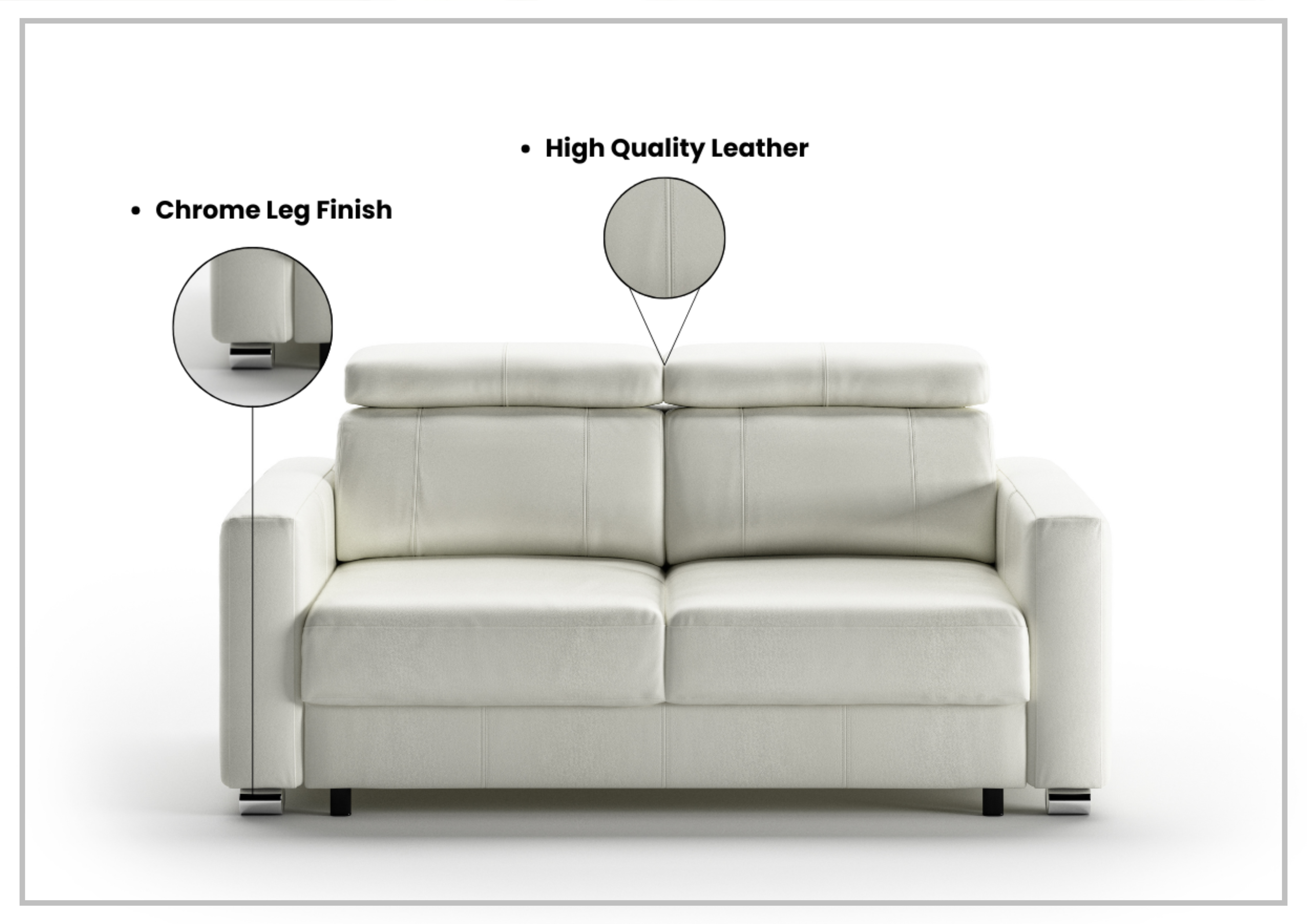Luonto West Level 2 Seater Queen Loveseat Sleeper Sofa Bed - Convertible Comfort for Small Spaces, Guest Rooms & Apartments