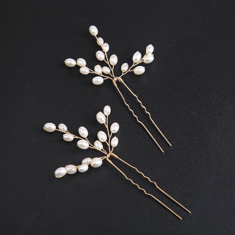 Pearl Bride Hairpins Set - 3 or 6 Pieces Wedding Hair Accessories for Brides, Bridesmaids & Prom (Elegant Pearl Hair Clips for Updos, Veils & Special Occasions)