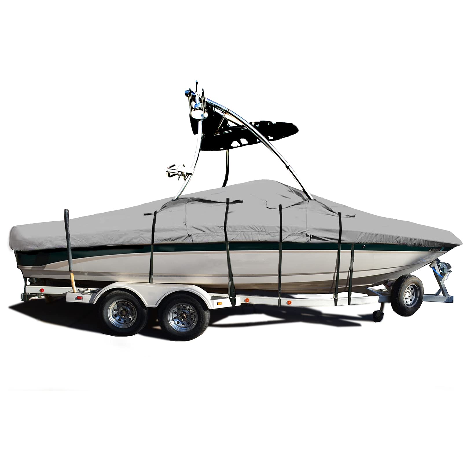 20-21ft V-Hull Fishing Tournament Boat with Ski Wakeboard Tower - 102
