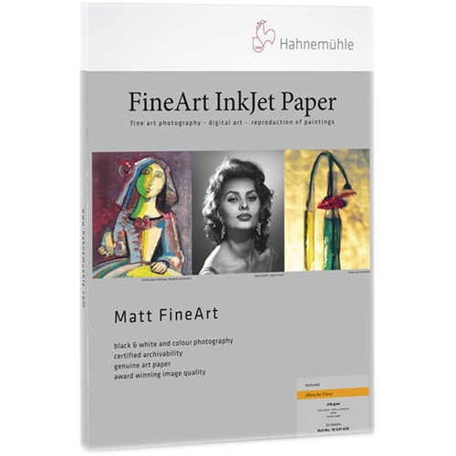 Hahnemühle Albrecht Dürer Matte FineArt Watercolor Paper - 13x19 Inches, 25 Sheets - Premium Acid-Free Paper for Artists, Illustrators & Printmaking - Ideal for Watercolor, Ink, Pencil & Mixed Media Art Projects