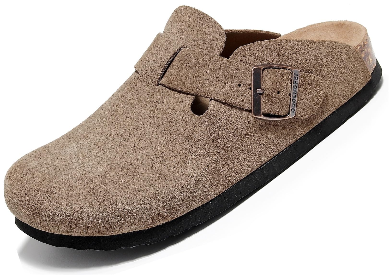 Women's Comfortable Suede Clogs with Leather Upper & Cork Footbed - Arch Support Slip-On Mules for Walking, Work & Casual Wear - Perfect for Nursing, Teaching & Retail Jobs - Ideal for Everyday Use, Errands & Long Standing Hours - Great for Outdoor Activities, Shopping & Travel - Best for All-Day Comfort in Professional & Home Settings - Suitable for Office, Gardening & Relaxation