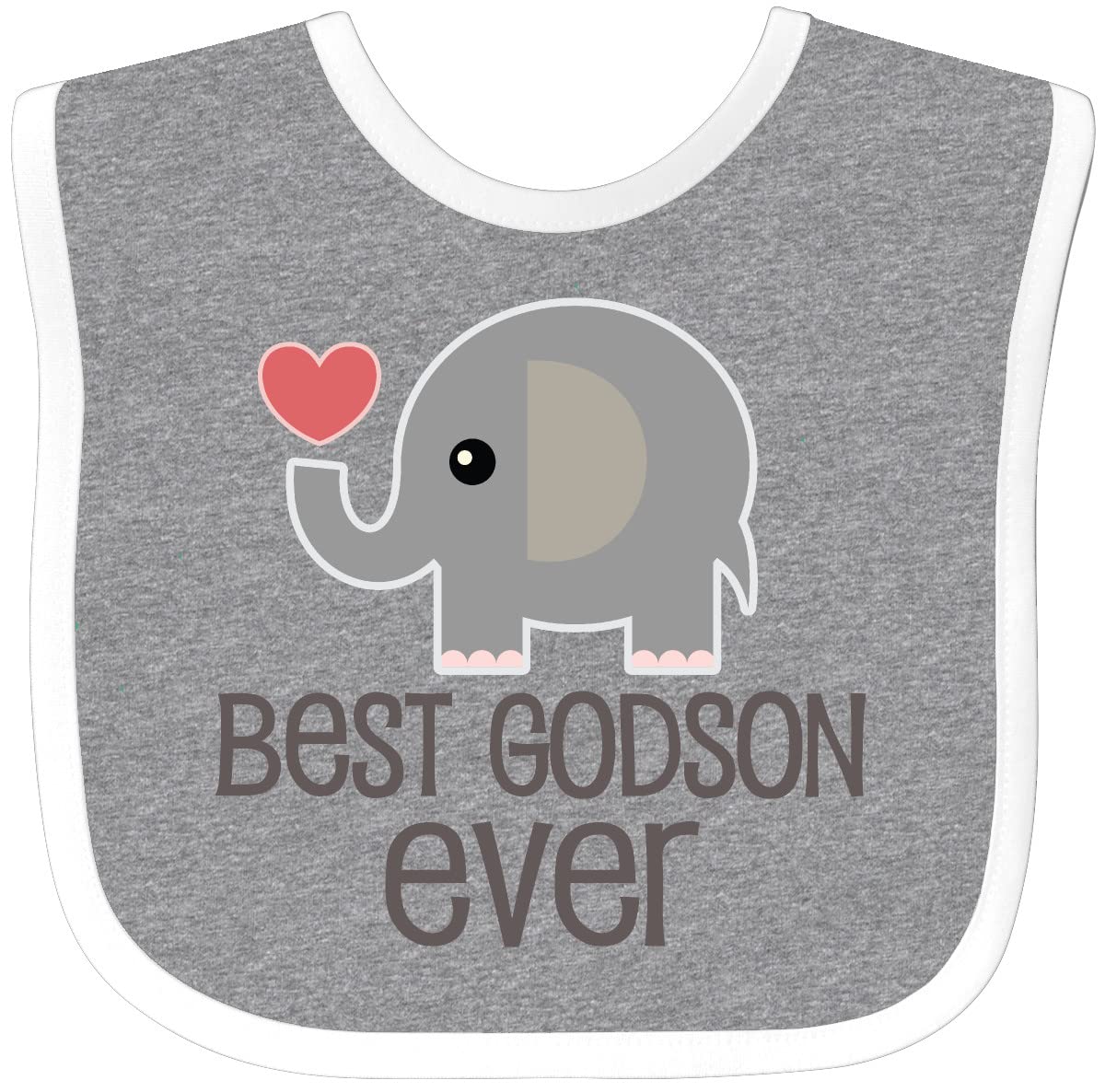 Inktastic Best Godson Baby Boy Bib - Soft & Absorbent for Messy Meals, Feeding Time, and Toddler Adventures
