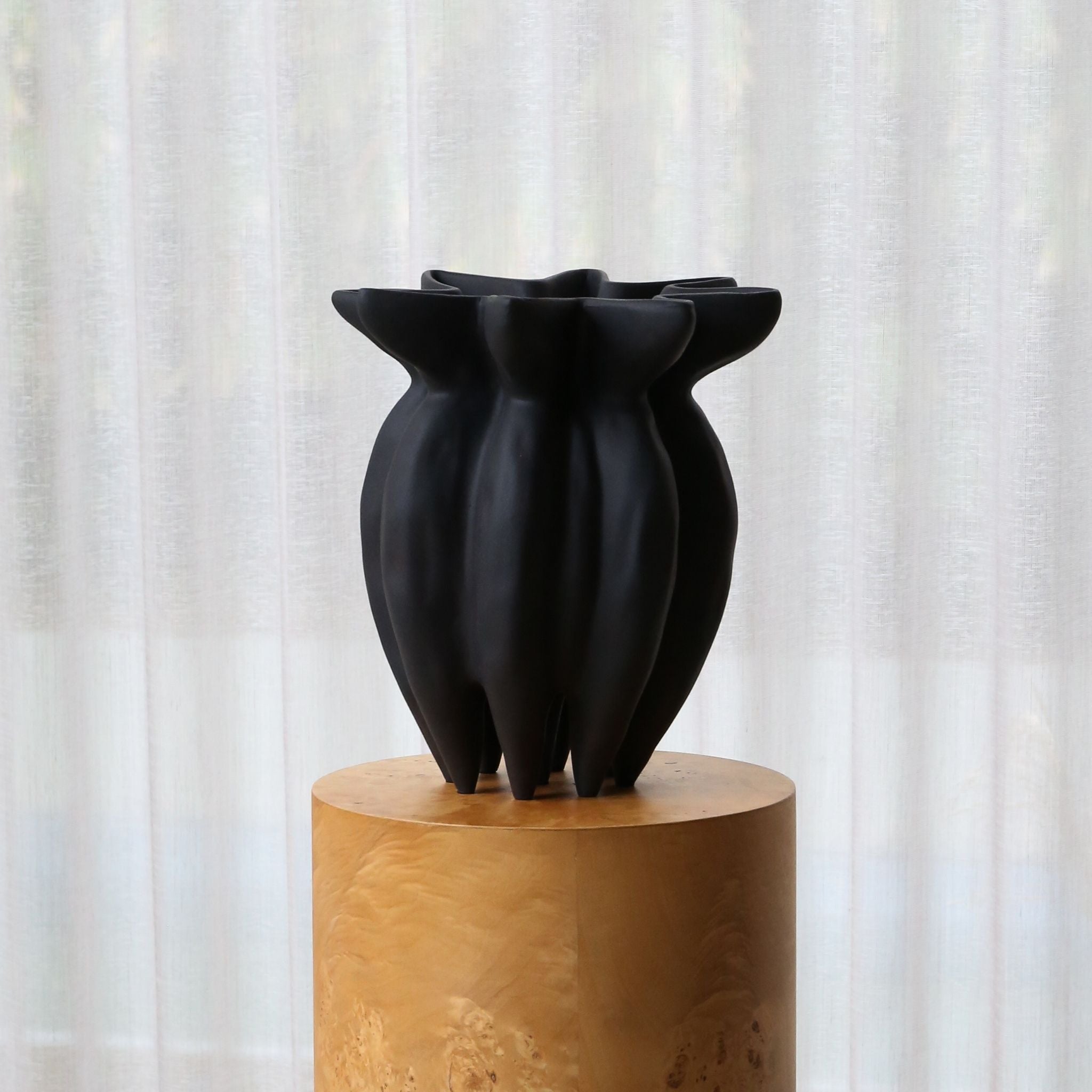 101 COPENHAGEN Lotus Vase Mini - 35cm Tall Ceramic Flower Vase for Coffee Table, Home Decor, Wedding Centerpiece & Scandinavian Style Interior Design