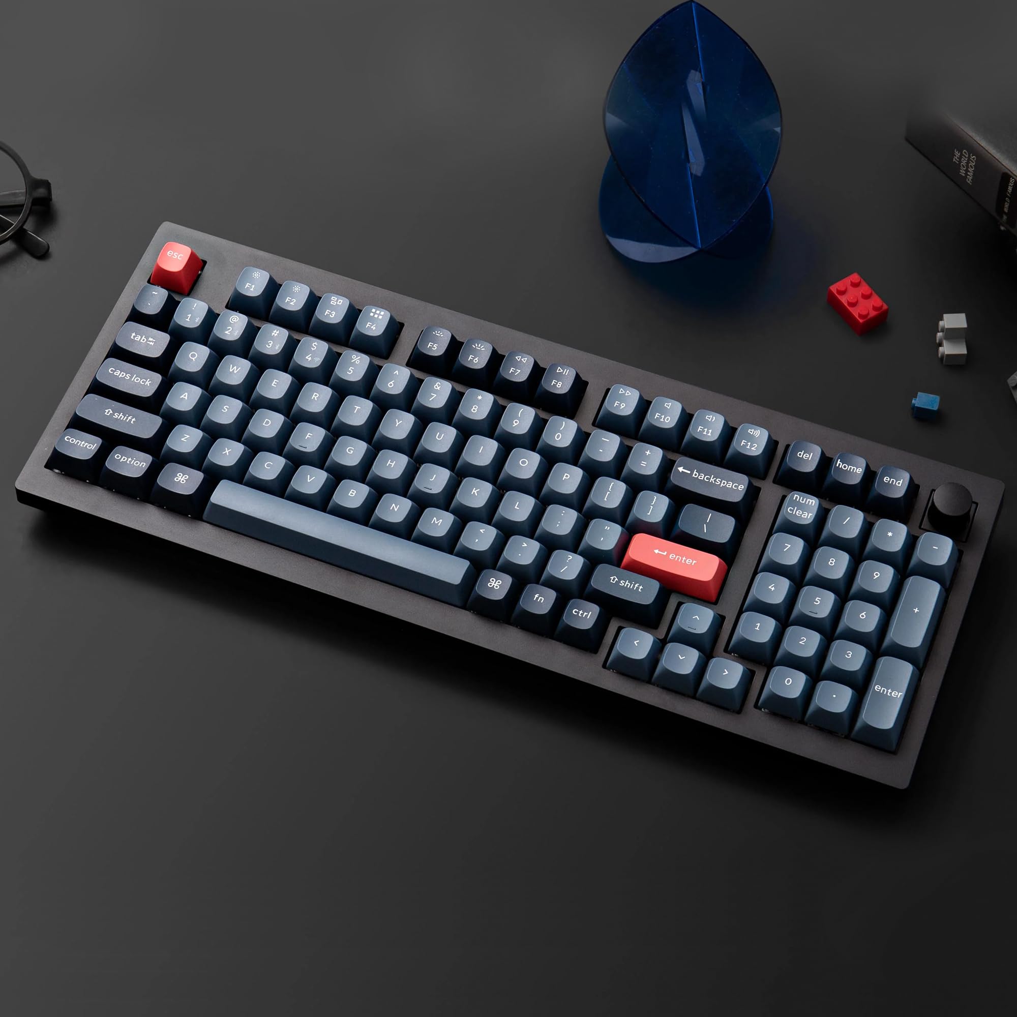 Keychron V5 Max 96% Wireless Mechanical Gaming Keyboard with Numpad - QMK/VIA Programmable, 2.4GHz/Bluetooth 5.1/Wired Connectivity, RGB Backlit, Hot-Swappable Gateron Brown Switches - Compatible with Mac/Windows/Linux - Perfect for Office Work, Gaming & Programming