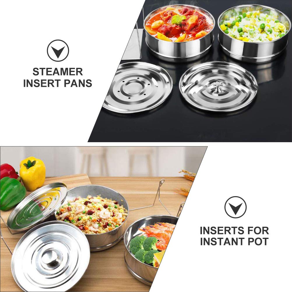 Stainless Steel Stackable Steamer Basket for Crab, Dim Sum & Vegetables – Large Steamer Pot Insert for Cooking Fish, Seafood & Asian Cuisine – Perfect for Home Kitchens & Restaurants