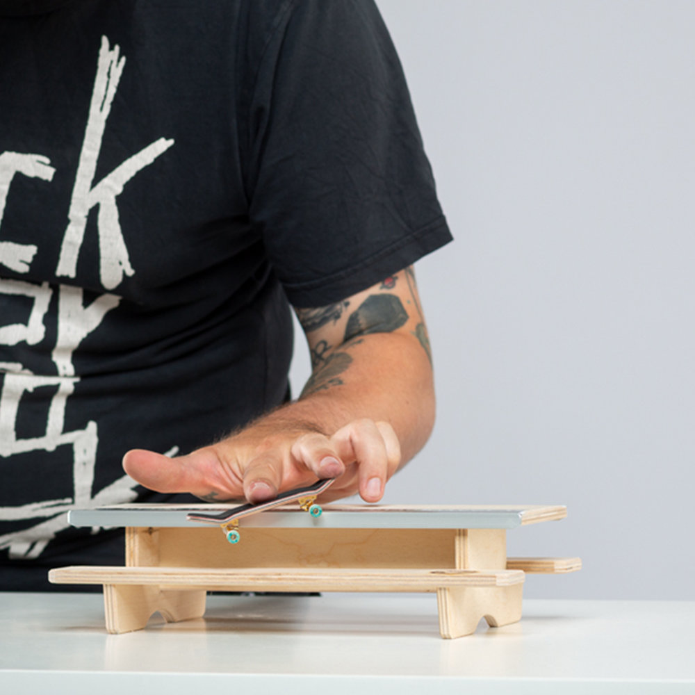 Blackriver Fingerboard Ramps with Diamond Coping - Professional Finger Skateboard Table for Tricks & Stunts - Perfect for Indoor Skateboarding & Fingerboard Enthusiasts