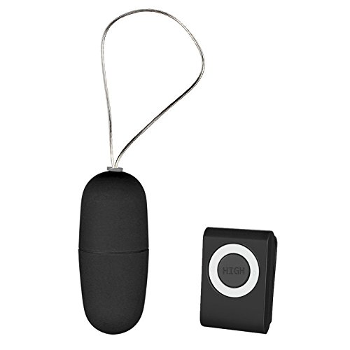 7-Speed Rechargeable Vibrating Massage Egg with Wireless Remote - Black - Perfect for Relaxation, Stress Relief & Couples Intimacy