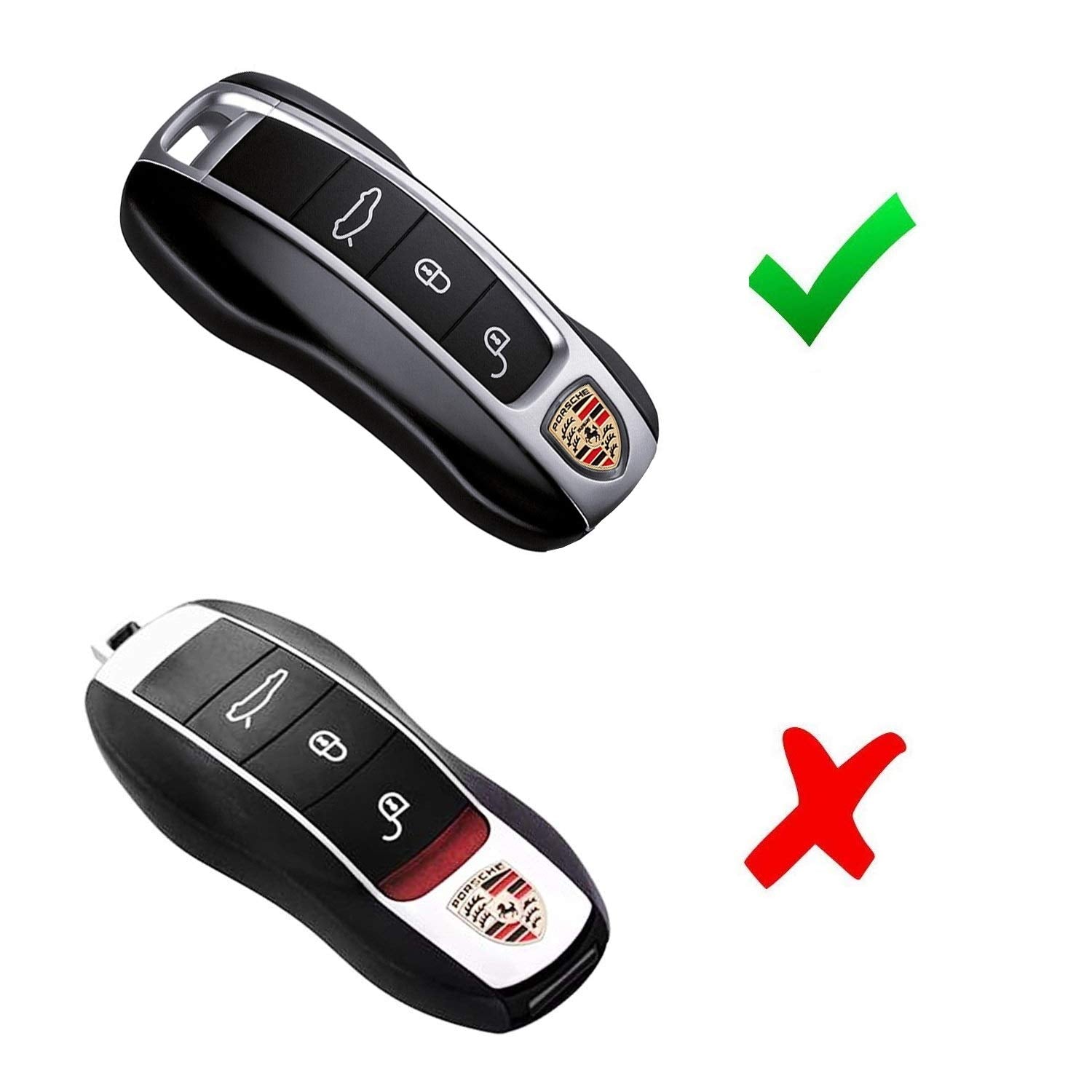 Premium Blue TPU Key Fob Cover with Button Protection for 2017-2023 Porsche Panamera G2 - Durable, Scratch-Resistant, Perfect for Daily Use & Car Enthusiasts