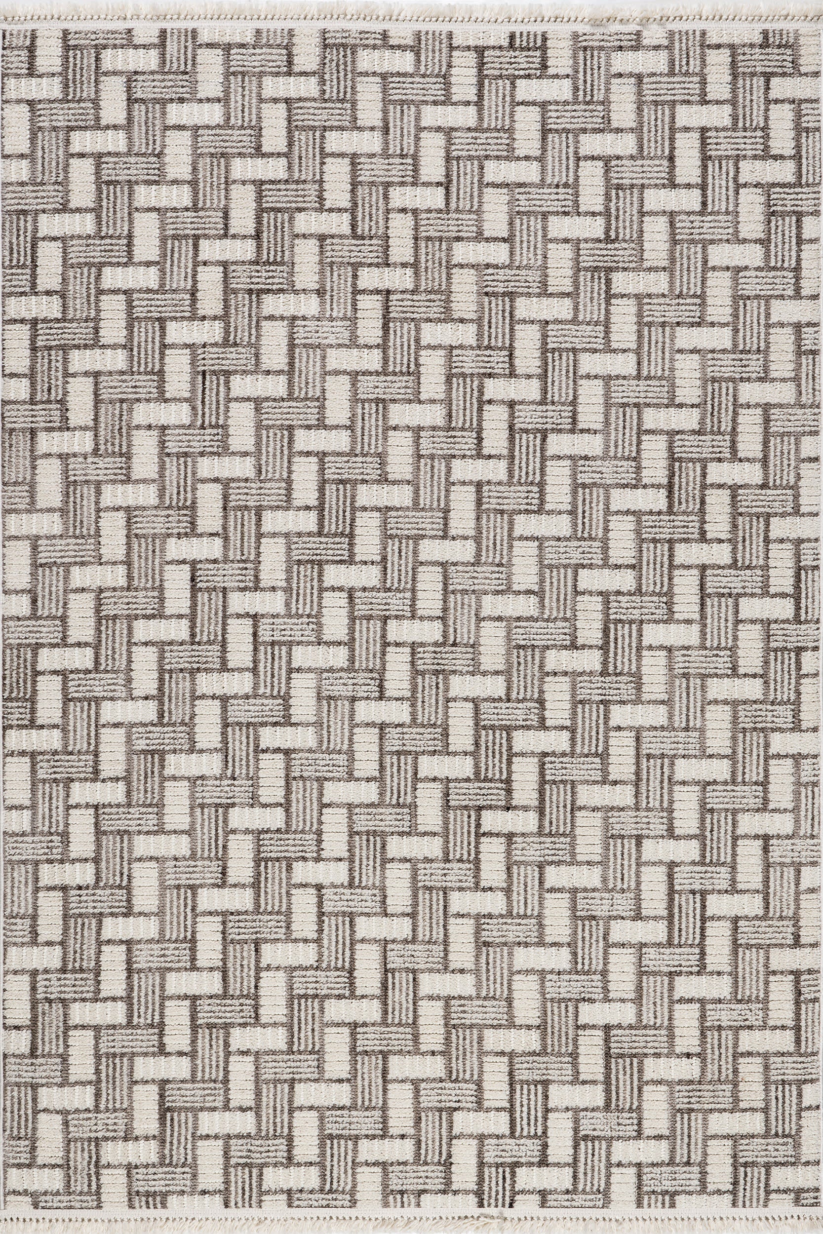 Charli Geometric Ivory Area Rug - Modern Boho Chic Design for Living Room, Bedroom & Home Decor
