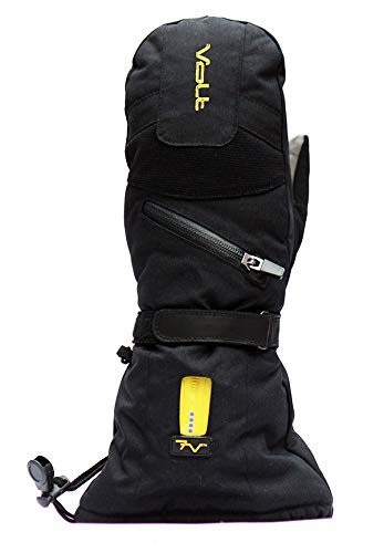 Rechargeable Heated Waterproof Gloves for Men & Women - Adjustable Temperature Control Winter Mittens with 2 Lithium Batteries & USB Charger - Perfect for Skiing, Snowboarding, Hiking & Cold Weather Outdoor Activities