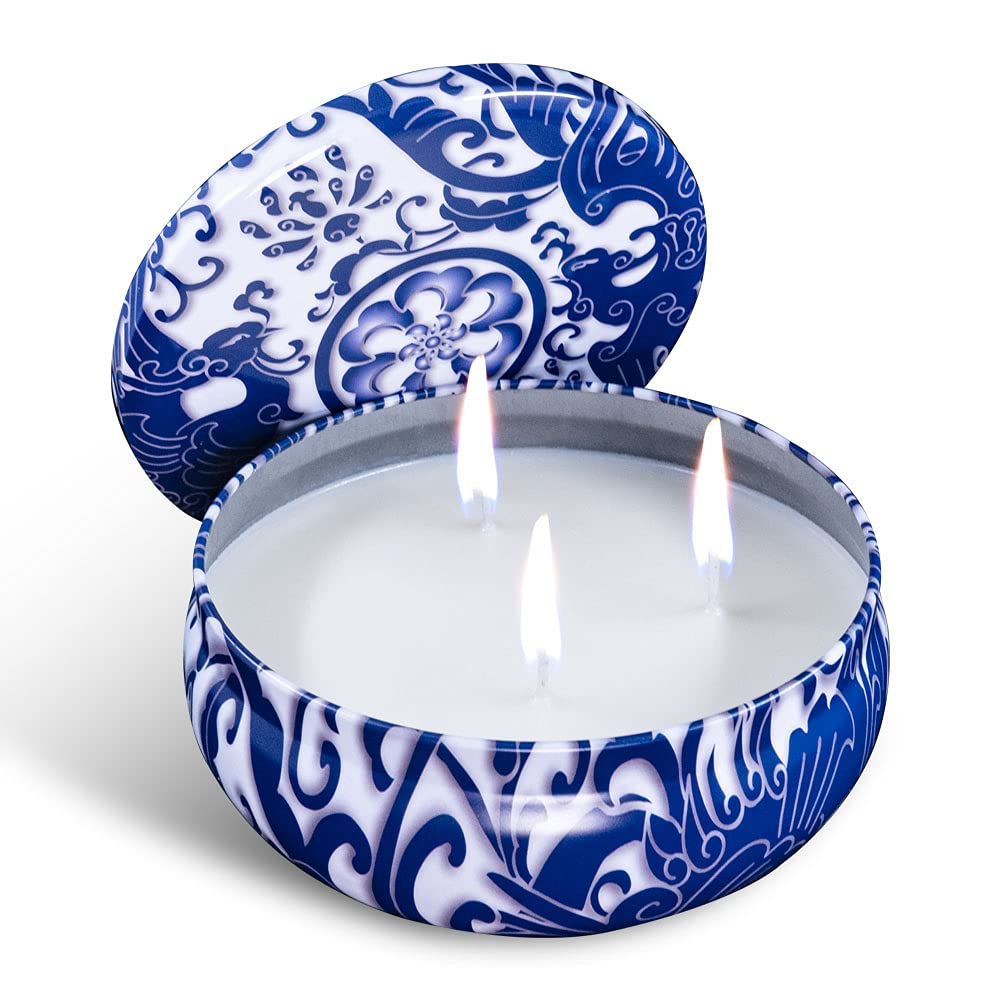 Citronella Candles Outdoor 3-Wick, 14.5oz Soy Wax for Patio & Camping