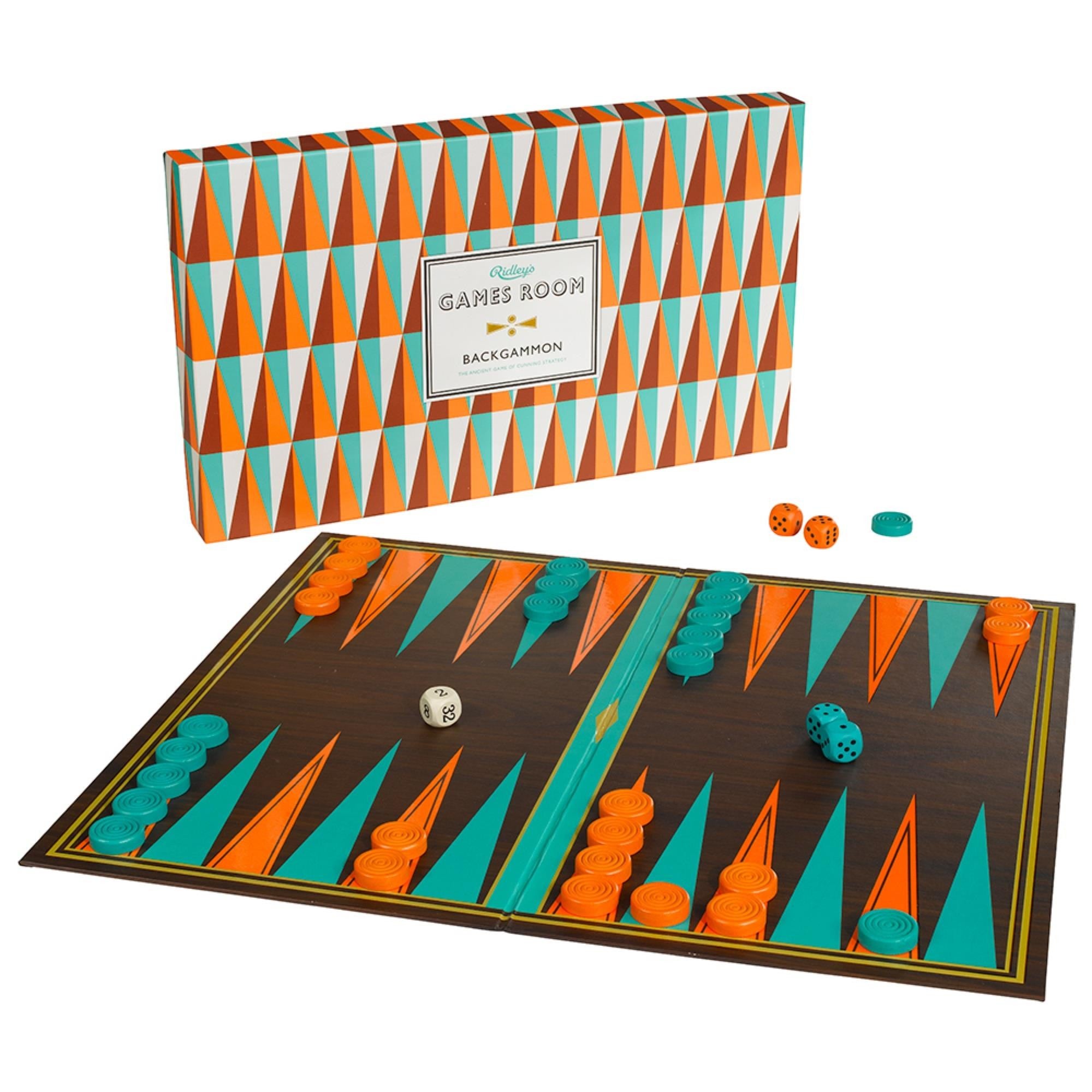 Premium Wooden Backgammon Set - Classic Board Game for Adults & Family - Portable Travel Size with Leather Case - Perfect for Game Nights, Gifts & Casino-Themed Parties