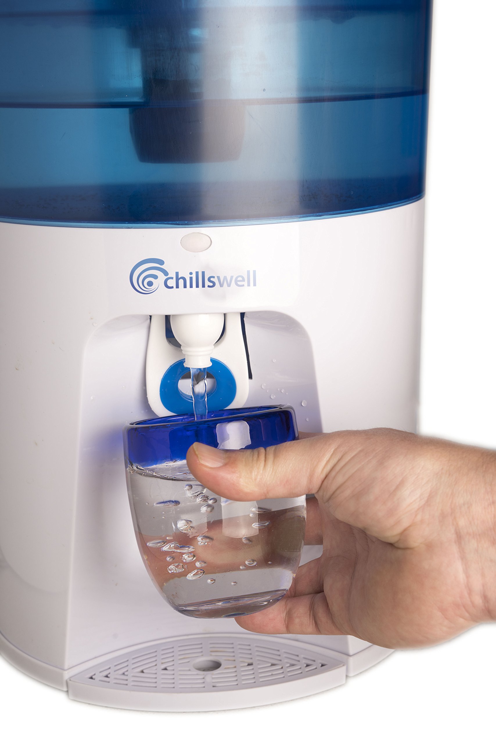 8.5L Water Cooler Dispenser with 6 Filters (1 Year Supply) - Cold Water Machine for Home & Office, No Plumbing Needed - Perfect for Kitchen, Break Room & Small Spaces