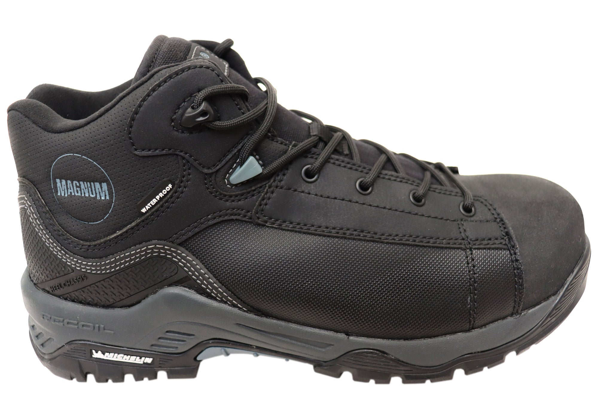 Magnum Men's Comfortable RX Mid Composite Toe Safety Work Boots - OSHA Approved for Construction, Warehouse & Industrial Work