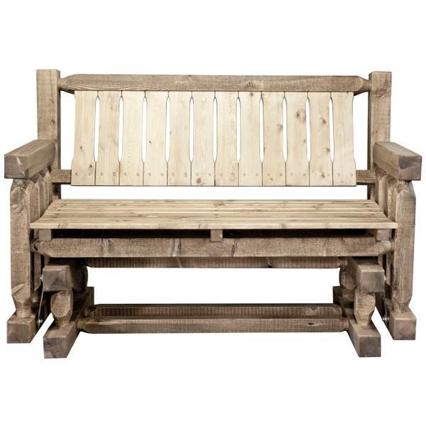Homestead Collection Glider - Comfortable Patio Rocking Chair for Porch, Garden & Backyard Relaxation | Durable Outdoor Furniture for Adults & Seniors