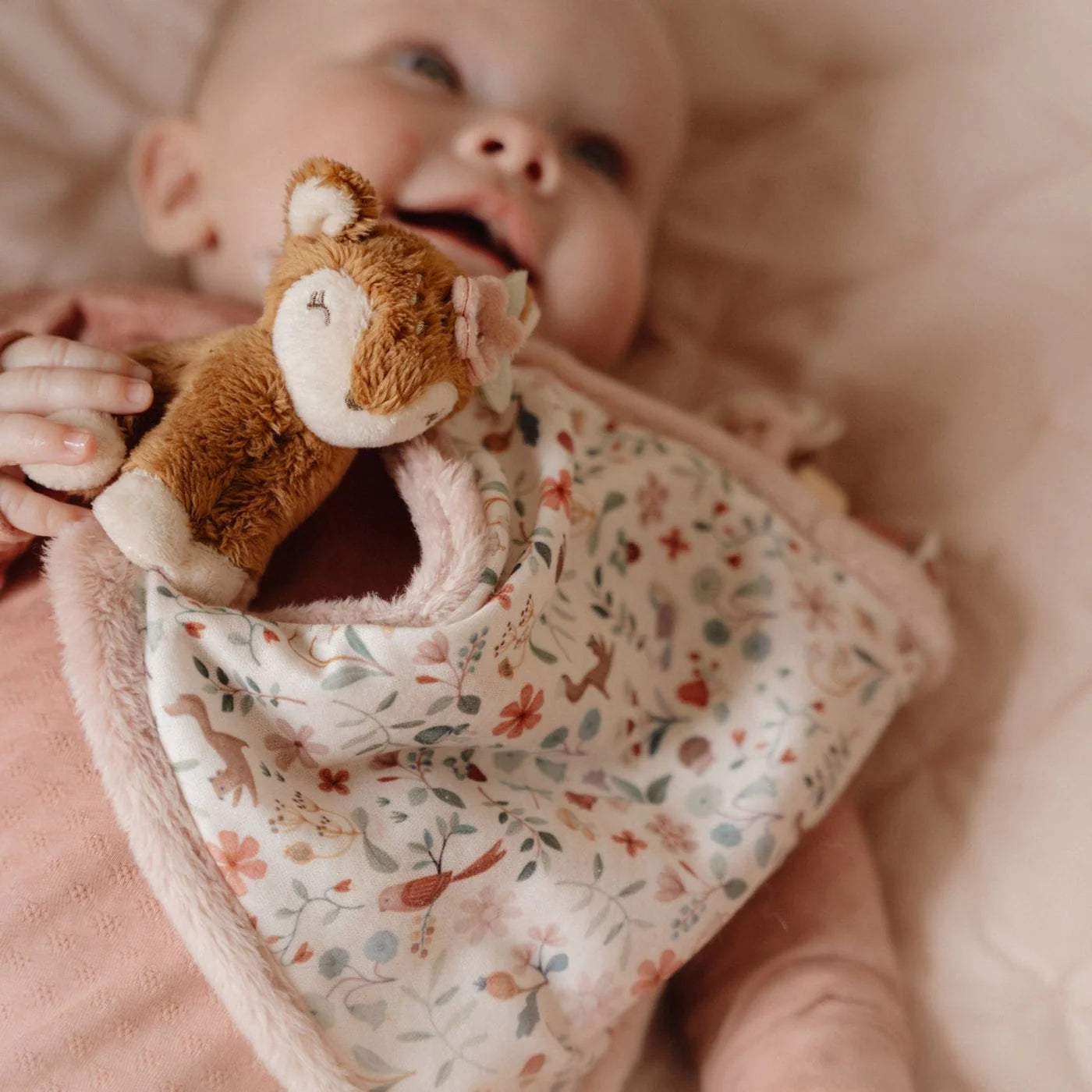 Soft Plush Fairy Garden Cuddle Cloth Deer Stuffed Animal - Perfect for Kids' Bedtime Comfort, Nursery Decor & Imaginative Play