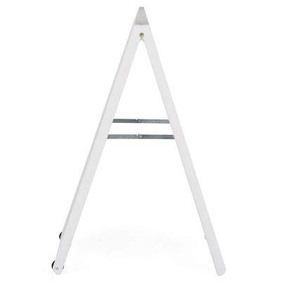 24x36 Inch Weatherproof A-Frame Sidewalk Sign | Double-Sided Portable Folding Advertising Board | Includes 12 Well Nuts | Perfect for Storefronts, Restaurants & Outdoor Events