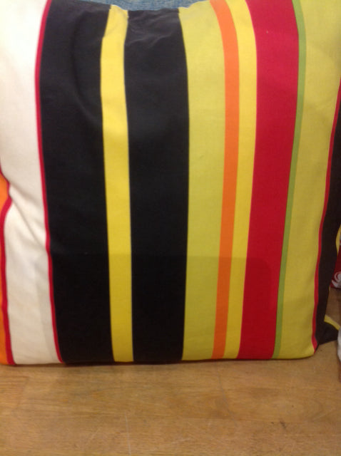 18 Multi-Color Stripe Pillow - Soft Decorative Throw Pillow for Sofa, Bed & Home Decor